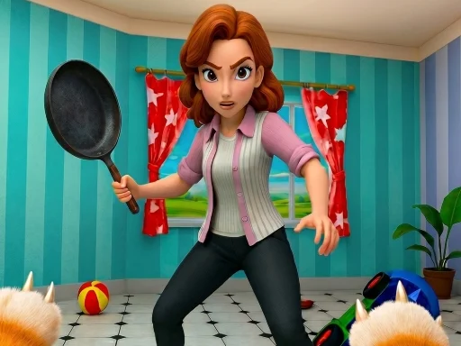 Bad Cat Prankster Moms Return - 3191