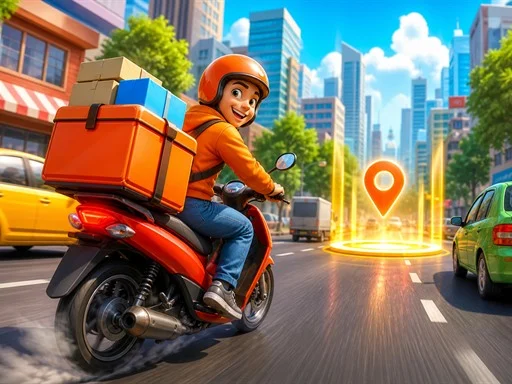 City Delivery Rider Simulator - 3191
