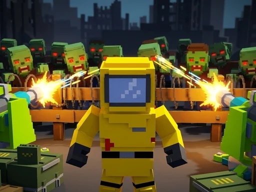 Pixel Zombie Base Defense - 3191