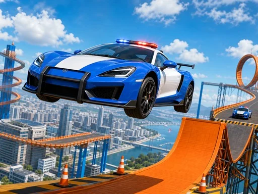 Police Car Stunt Challenge - 3191