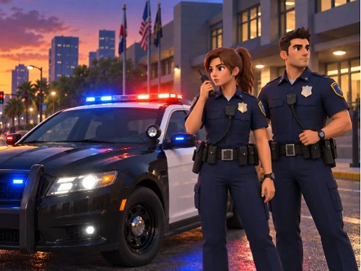 Police Car Chase Prison Escape Game - 3191